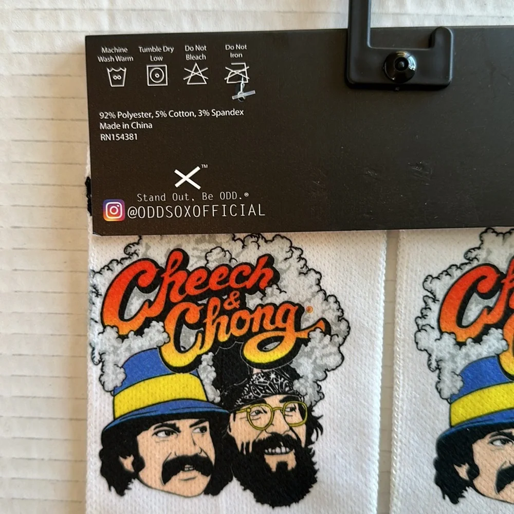 Classic Novelty Warm Cheech & Chong crew socks